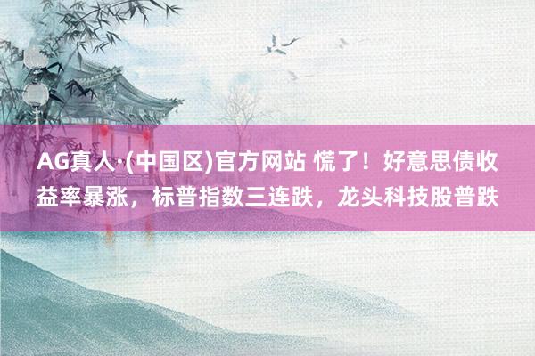 AG真人·(中国区)官方网站 慌了!好意思债收益率暴涨,标普指数三连跌,龙头科技股普跌