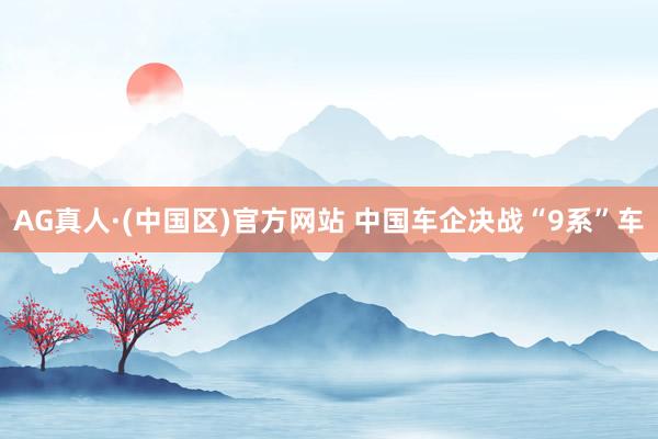 AG真人·(中国区)官方网站 中国车企决战“9系”车
